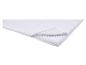 Witte matrashoes met rits, toont de golvende schuimvulling aan de binnenkant.
