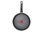 Tefal koekenpan met zwarte antiaanbaklaag en rode Thermo-Signal indicator