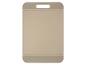 Beige plastic snijplank met uitgesneden handvat