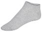 Korte grijze sokken, geribbeld.