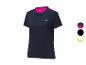 Crivit sport shirt voor dames, donkerblauw met roze details.