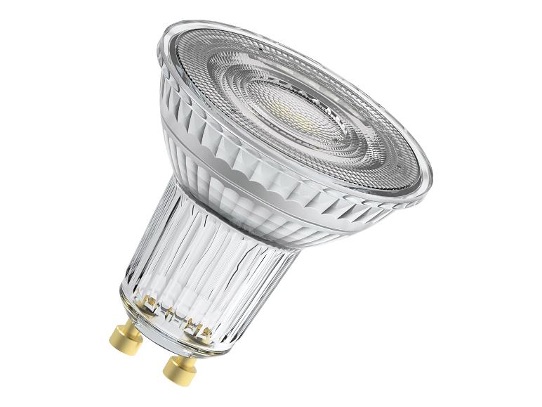LED-spot met GU10-fitting en helder glas