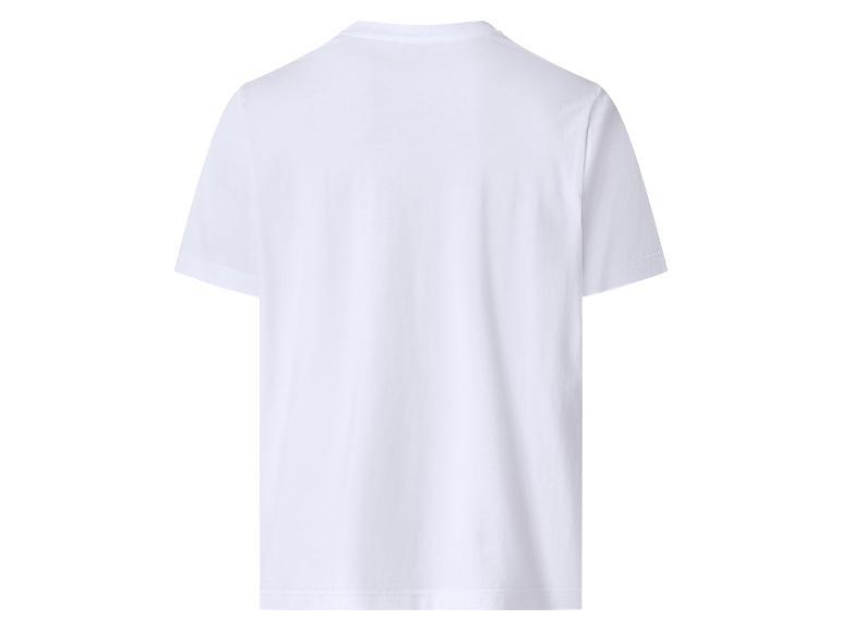 Wit T-shirt met korte mouwen, achterkant