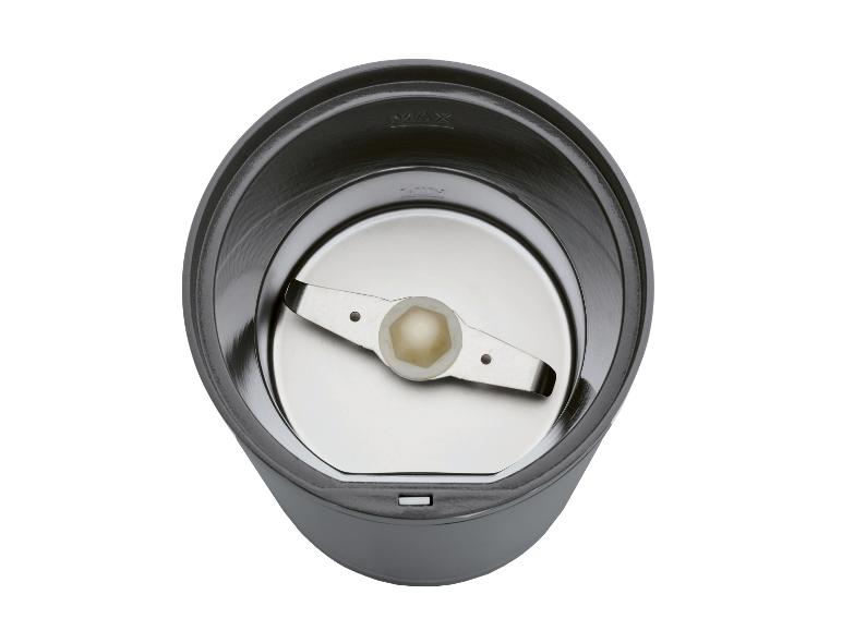 Bovenaanzicht van een koffiemolen.