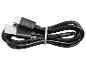 Zwarte USB-oplaadkabel opgerold met USB-A en USB-C connectoren