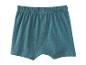 Petrolkleurige katoenen boxershort voor heren met elastische tailleband.