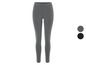 Grijze leggings voor dames in twee kleuren.