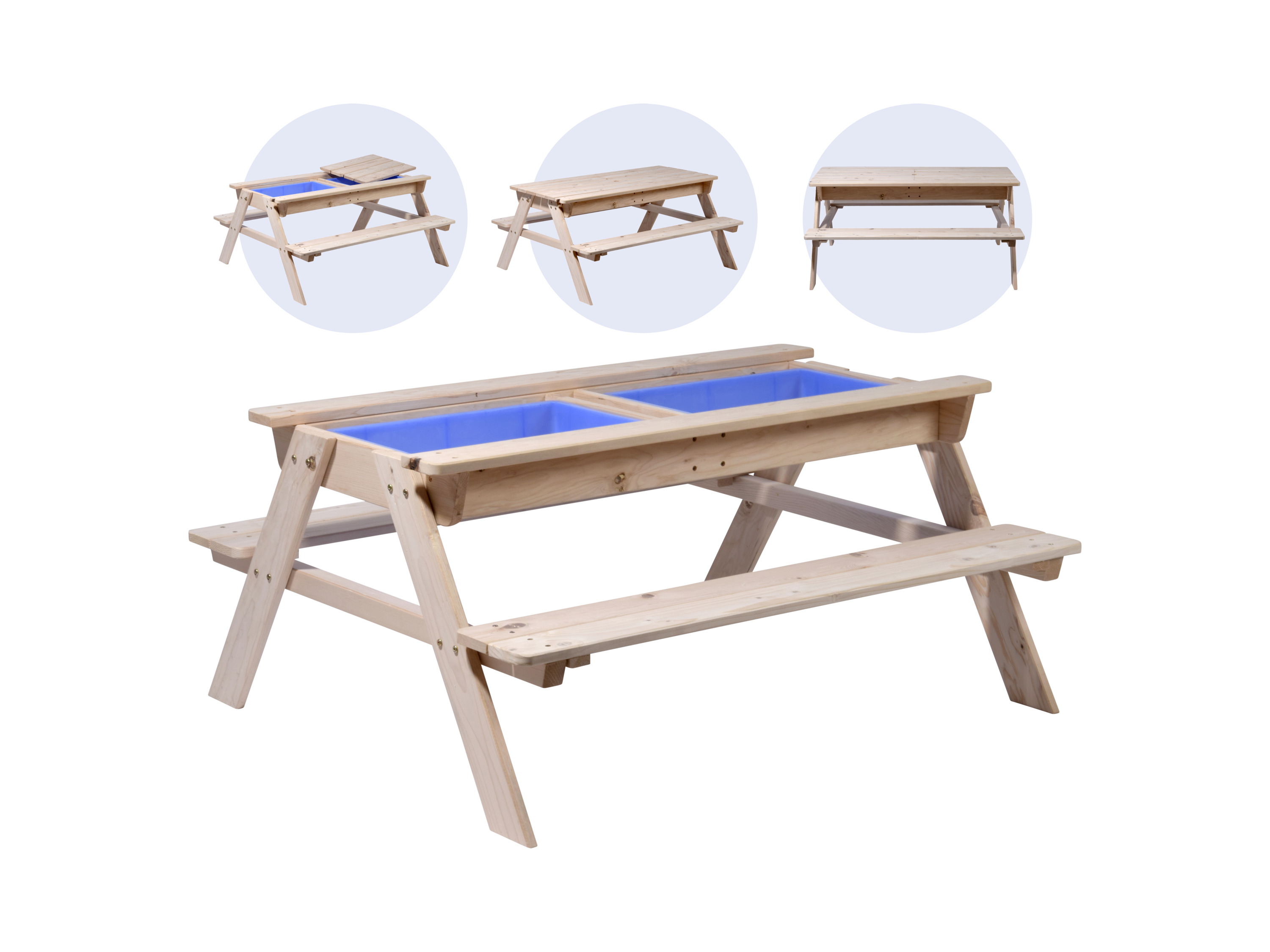 DOBAR Kinder picknicktafel, incl. modderbak