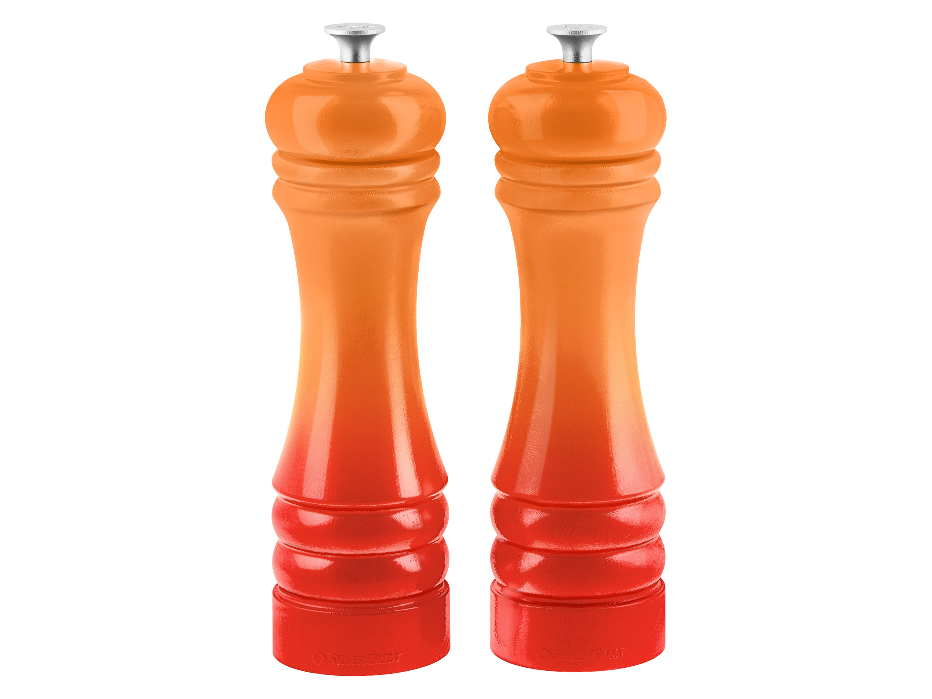SILVERCREST Zout- en pepermolen set, 2-delig (oranje)