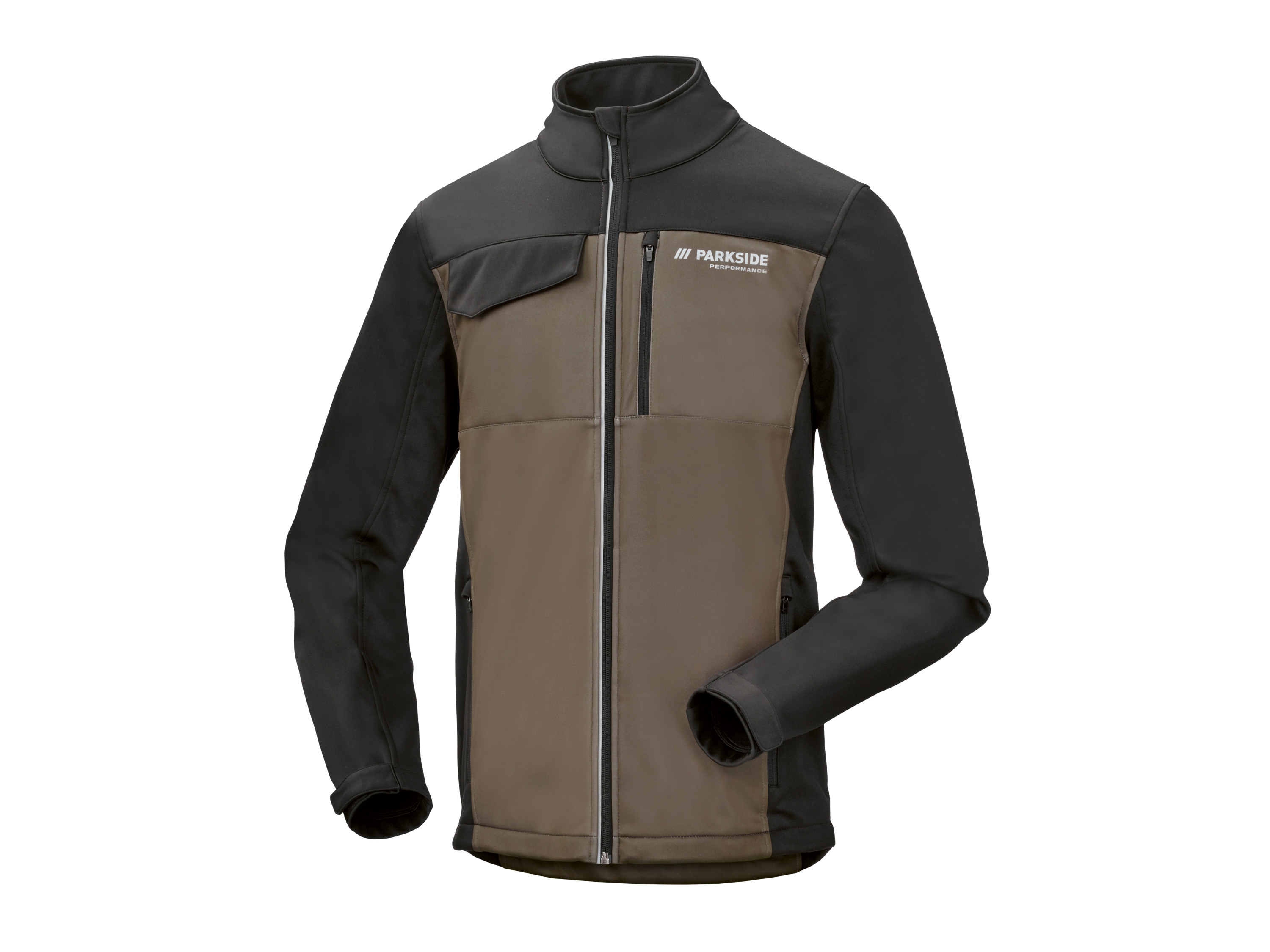 PARKSIDE PERFORMANCE Heren softshell werkjas (Bruin, S (44/46))