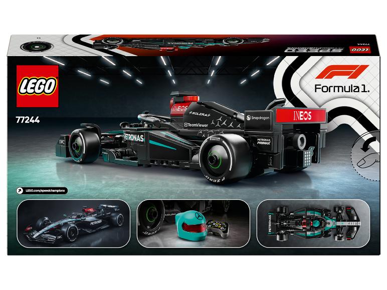 LEGO Speed Champions Mercedes-AMG F1 W14 E Performance autoconstructieset met helm.