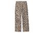Beige broek met zwarte luipaardprint