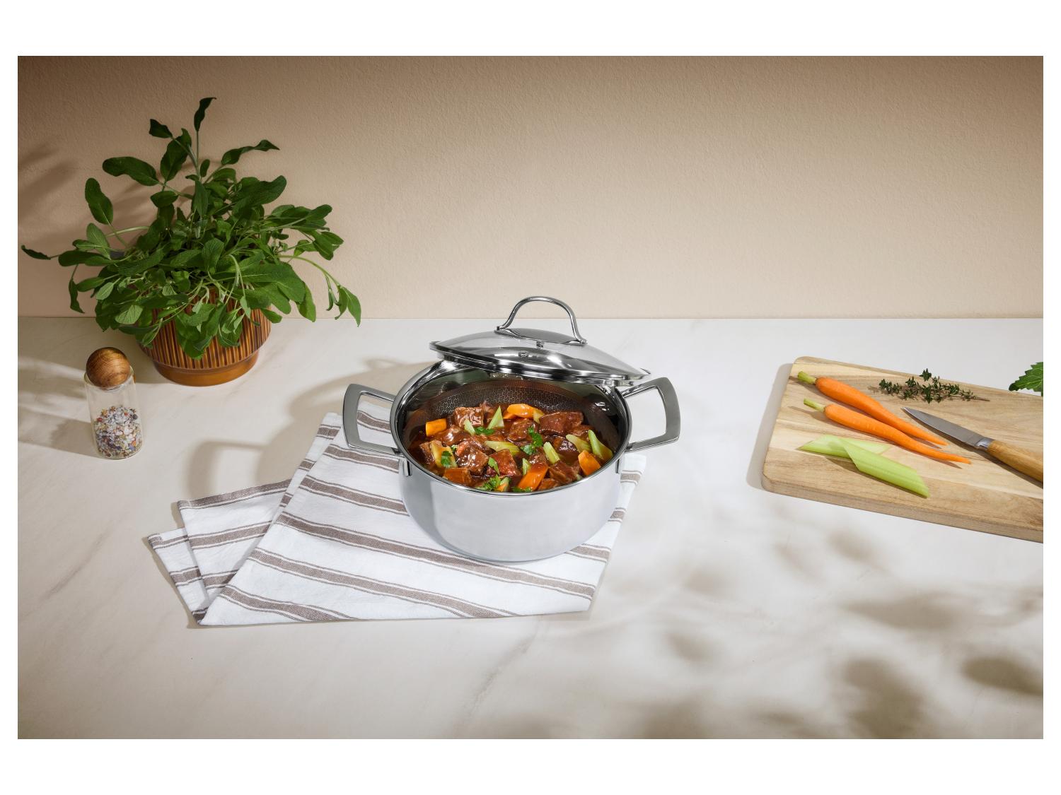 RVS kookpan Ø20 cm - 3-laags