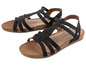Twee paar zwarte sandalen van het merk Gabor.