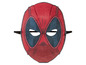 Een rood Deadpool-masker met ooguitsparingen.