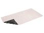 Lichtbeige badmat met geometrisch patroon en donkere bloemen antislip onderkant