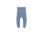 Blauwe geribbelde baby legging