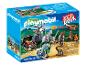 Playmobil Starter Pack met twee ridders, een schatkist en een katapult.