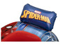 Een opblaasbare stoel met een Spider-Man ontwerp van Marvel.