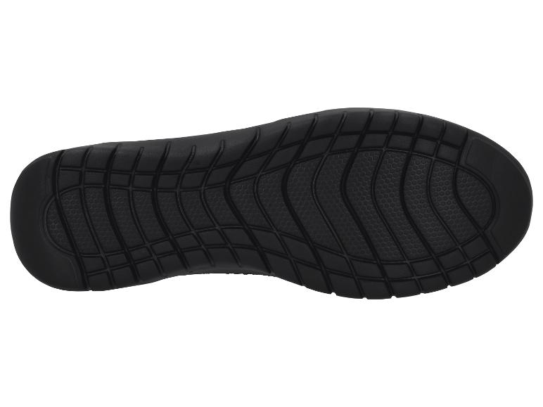 Zwarte sportzool met gegroefd patroon