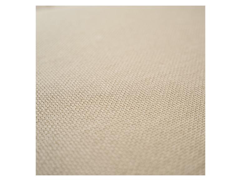 Beige gebreide stof met een gedetailleerde textuur