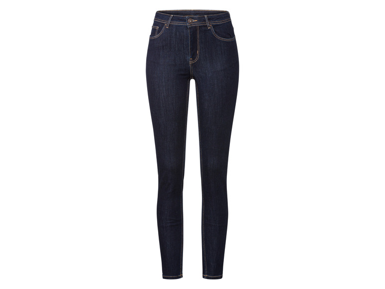 esmara Dames jeans Super Skinny Fit (42, kort, Donkerblauw)