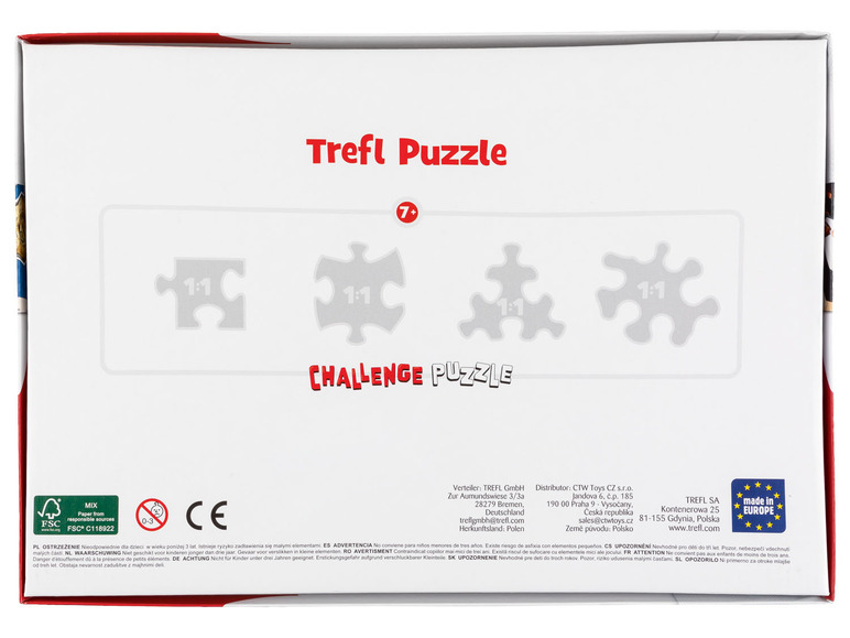 Trefl Challenge puzzel, geschikt voor kinderen vanaf 7 jaar.