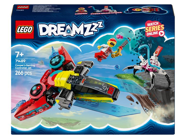 LEGO DREAMZzz set 71489 Cooper's Gaming Controller Jet met minifiguren en spin.