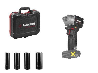 PARKSIDE PERFORMANCE® Accu-slagmoersleutel 12 V 300 Nm, zonder accu en lader, incl. doppenset