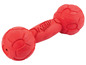 Een rode Nerf Dog dumbbell voor honden.