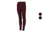 Bordeaux leggings, ook verkrijgbaar in zwart.