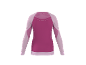 Dames sportshirt met lange mouwen, roze en fuchsia