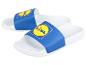 Lidl slippers, blauw en wit.