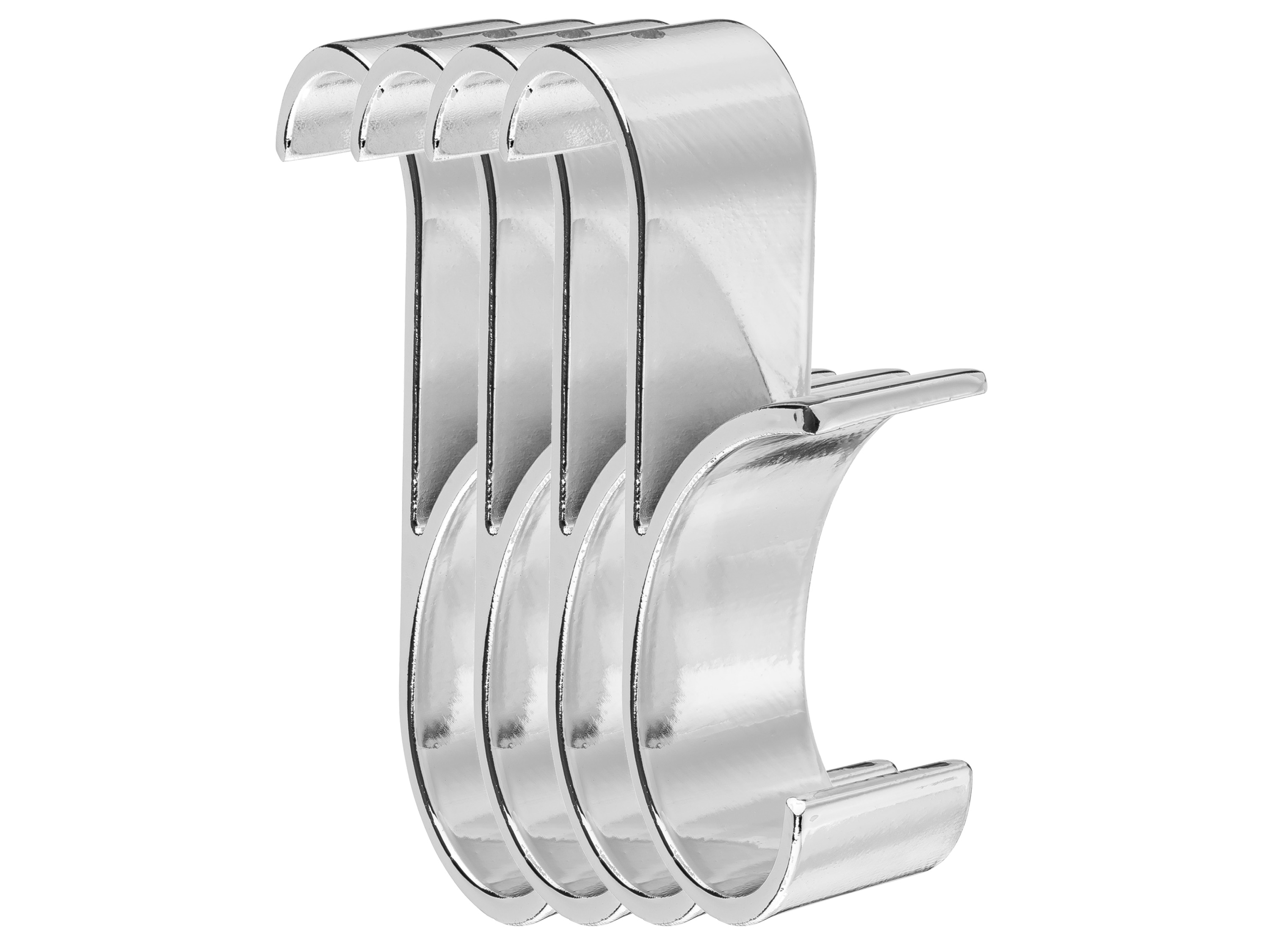 LIVARNO home 4 Radiator- of deurhaken (Verchroomde radiatorhaken, set van 4)