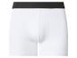 Witte herenboxershort met zwarte tailleband