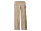 Lichtbruine gebreide broek met wijde pijpen