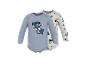 Set van 2 babyrompertjes met lange mouwen, één blauw met Mickey en één wit met patronen.