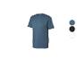 Heren sport T-shirt met korte mouwen in blauw, met logo op de borst.
