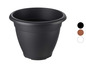 Zwarte plastic plantenpot voor binnen of buiten.