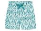 Turquoise shorts met ikat print voor kinderen.
