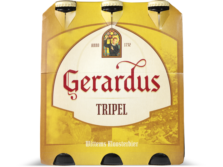 Driedelig pakket flessen kloosterbier tripel.