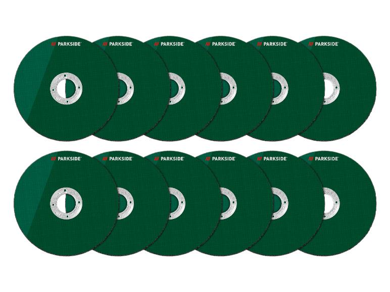 Twaalf groene schuur- of slijpschijven van Parkside