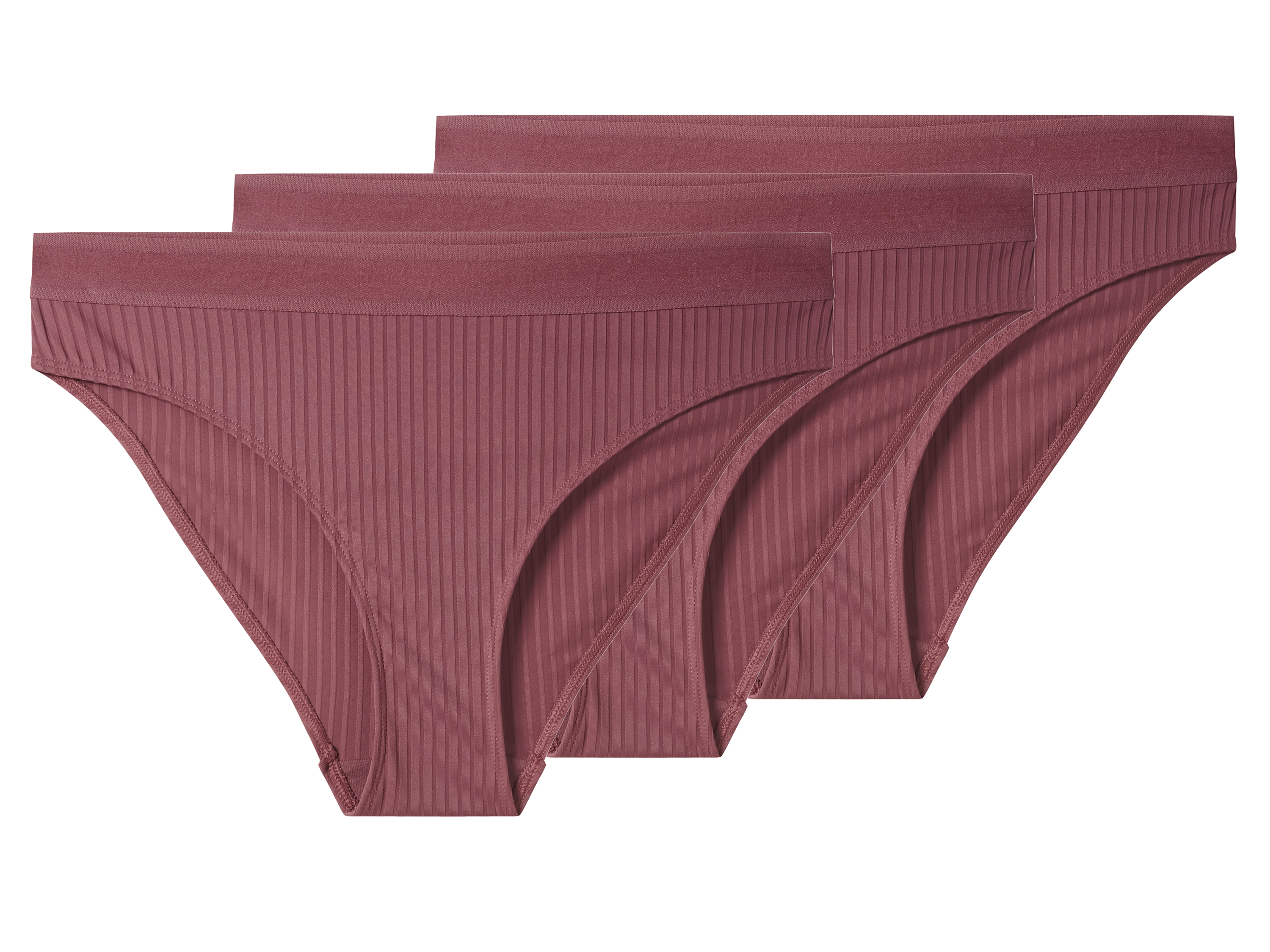 esmara Set van 3 dames onderbroeken (Donkerroze, L (44/46)) afbeelding