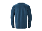 Blauw herenshirt met lange mouwen, achterkant