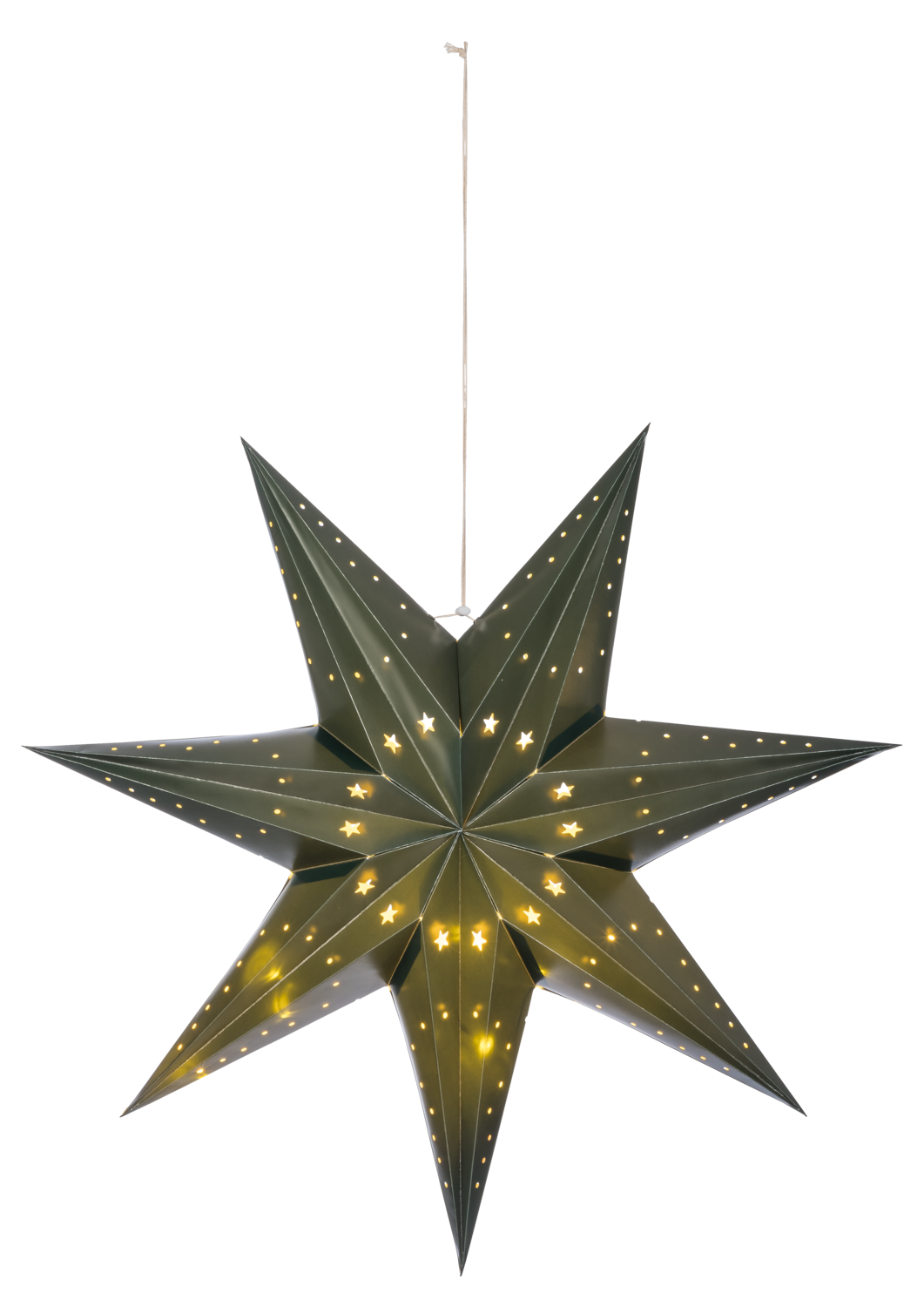 LIVARNO LED-kerstster, 20 LED's, Ø70 cm (Donkergroen)