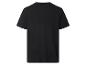 Zwart T-shirt met korte mouwen, achterkant.