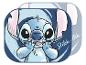Twee blauwe Stitch-onderzetters met een cartoon Stitch