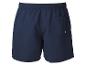 Donkerblauwe zwemshort voor heren met elastische tailleband en achterzak.