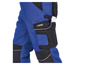 Blauwe werkbroek met Parkside Performance label en meerdere zakken.