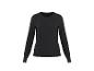 Zwart dames shirt met lange mouwen en ronde hals